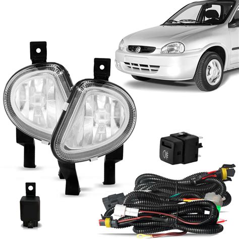 Kit Farol Milha Corsa Classic 2003 A 2010 Auxiliar General Car