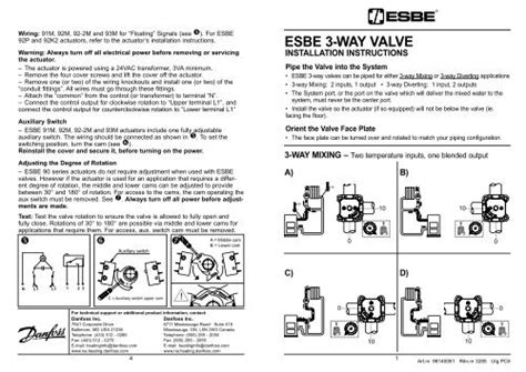 ESBE ARA Series Actuators Danfoss 51 OFF Elevate In