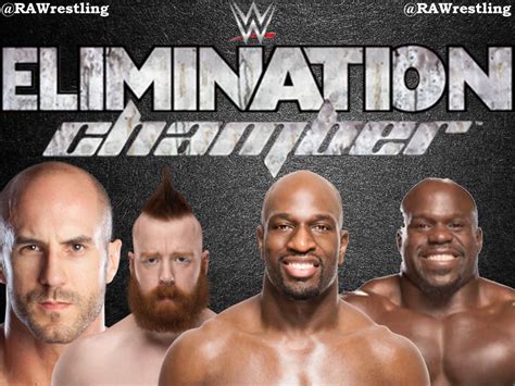 2018 Wwe Elimination Chamber Cesaro And Sheamus V Apollo Crews And Titus O’neil Raw Tag Team