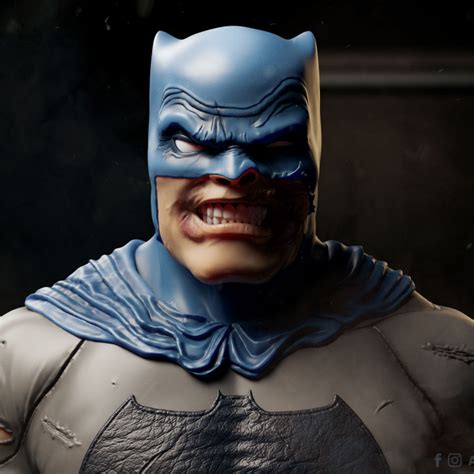 3d Printable Batman Dark Knight Bust By Black Moon Workshop