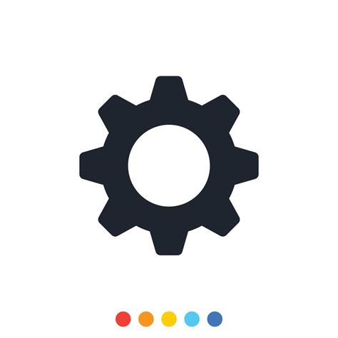 Cog gear Industrial icon, Settings icon. 11543263 Vector Art at Vecteezy