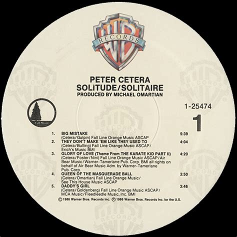 Peter Cetera – Solitude/Solitaire | Vinyl Album Covers.com