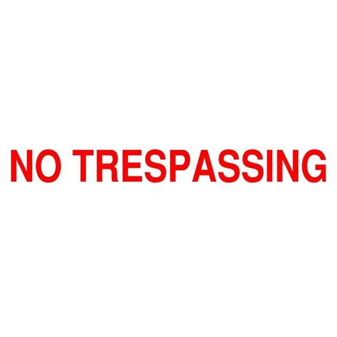 Brady 7 In X 10 In No Trespassing Safety Sign 22227 The Home Depot