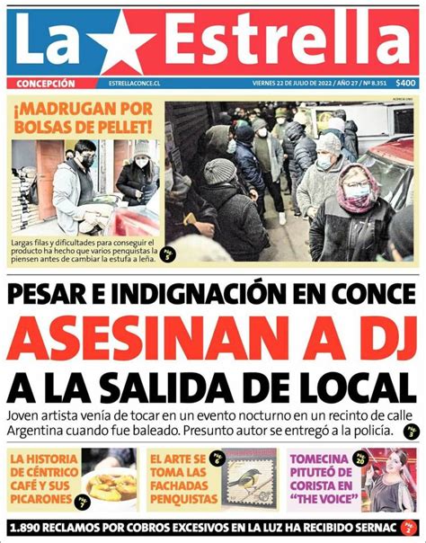 Periódico La Estrella de Concepción (Chile). Periódicos de Chile. Toda ... 