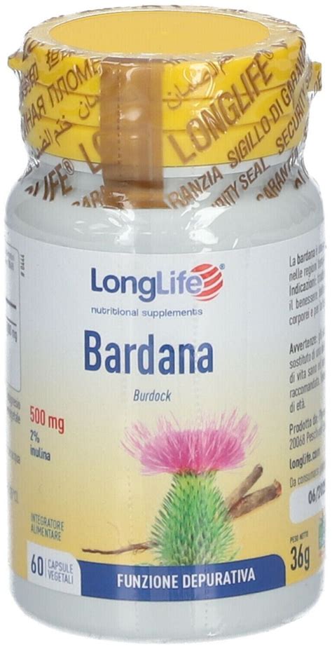 Long Life Bardana Mg Capsule Vegetali A Oggi