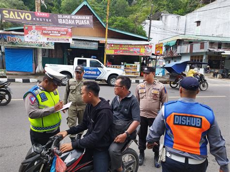 Hari Pertama Operasi Patuh Toba Polres Sibolga Puluhan Pengendara