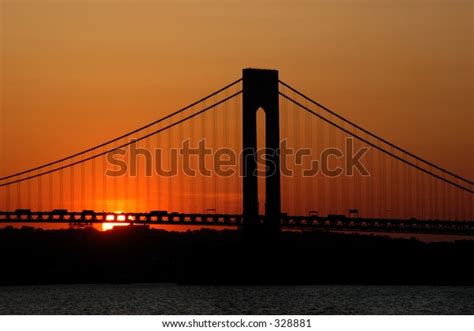 Verrazano Narrows Bridge Sunset Stock Photo 328881 Shutterstock