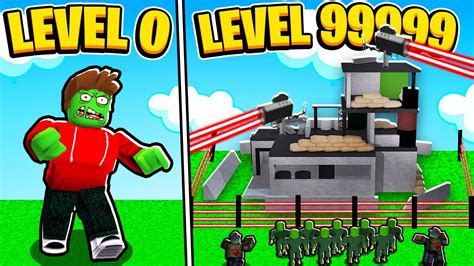 Building Max Level 9999 Zombie Tycoon Base In Roblox To Beat Chop Youtube