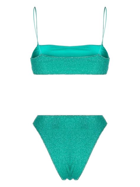 Oséree glitter detail Bikini Set Farfetch