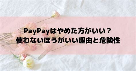 Paypayはやめたほうがいい？使わないほうがいい理由と危険性 Moneyhub