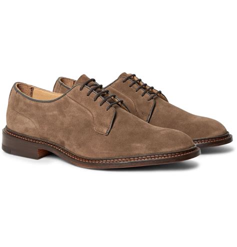 Trickers Robert Suede Derby Shoes In Brown For Men Lyst