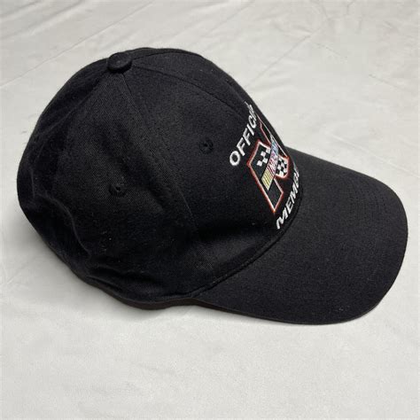 Vintage S Nascar Racing Hat Cap Strapback Black Logo Motorsports Vip