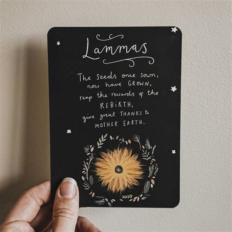 Lammas Lughnasadh Blessings Art Print Altar Card Etsy