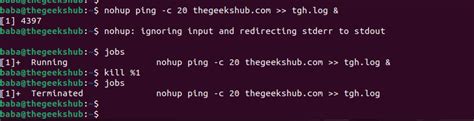 Nohup Command With Examples TheGeeksHub