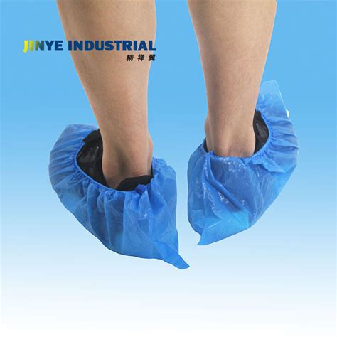 Disposable Plastic Shoe Covers Pe Clean Room Overshoes Non Sterile