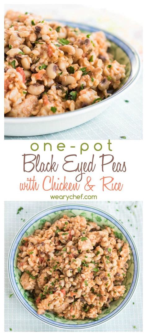 One Pot Black Eyed Peas And Rice With Chicken The Weary Chef