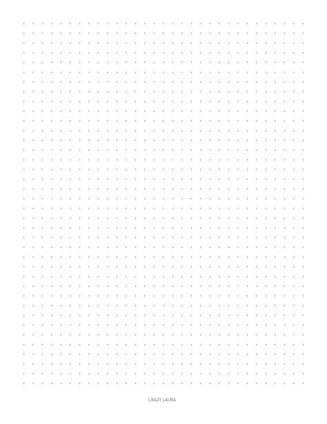 Free Dotted Grid Paper Printable With Two Sizes Crazy Laura