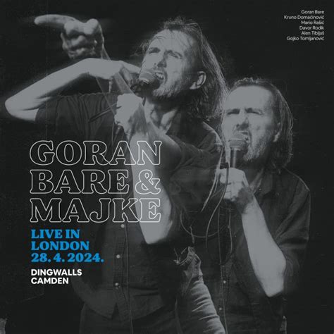 Goran Bare Majke Live In London Jugoton Croatia Records Beograd