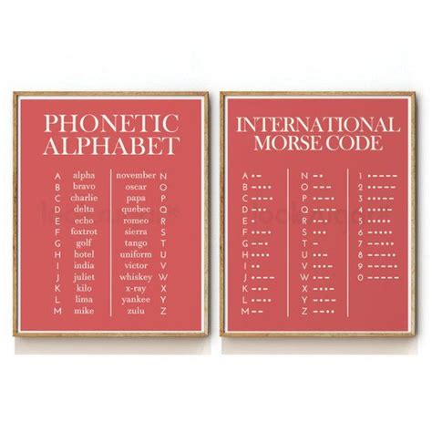 Two Framed Posters With The Words Phonemic Alphabet And International