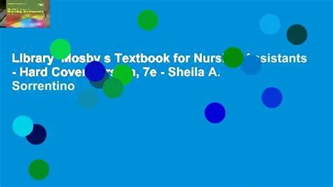 Library Mosby S Textbook For Nursing Assistants Hard Cover Version