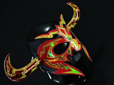 PSICOSIS MASK Wrestling Mask Luchador Costume Wrestler Lucha Etsy