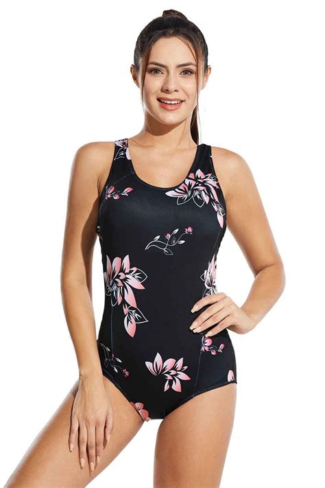 Wide Straps Keyhole Back Chlorine Resistant One Piece Swimsuit Shopperboard