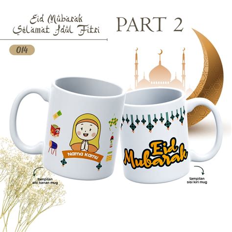 Jual Part Mug Lebaran Idul Fitri Hadiah Kado Hampers Mug Keramik