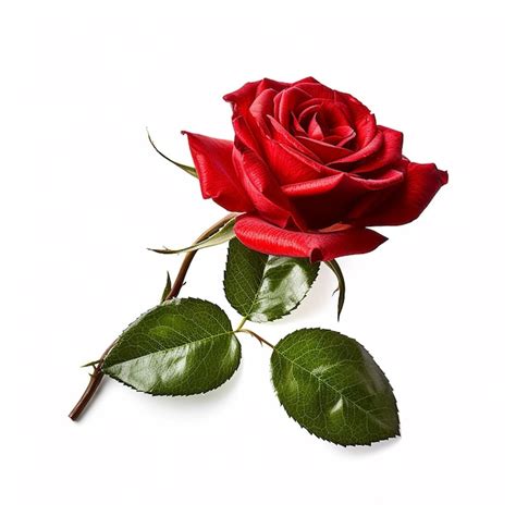 Premium AI Image A Red Rose With The Word Rose On It