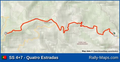 SS 4 7 Quatro Estradas Stage Map Rally Madeira Legend 2022