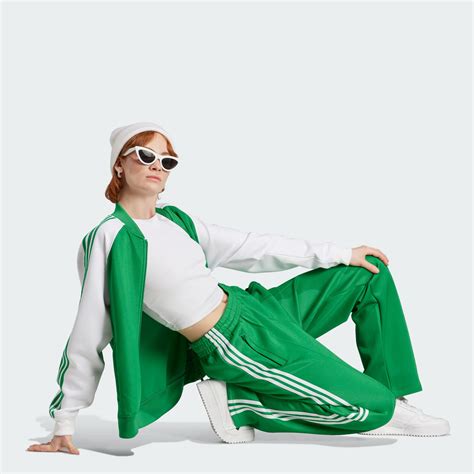 Womens Clothing Adicolor Classics Oversized Sst Track Pants Green Adidas Egypt