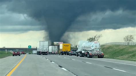 Terrifying Videos Show Tornado Sweeping Across Nebraska Town As Eerie