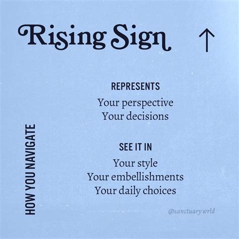 SANCTUARY On Instagram Your Ascendant Or Rising Sign Is How You