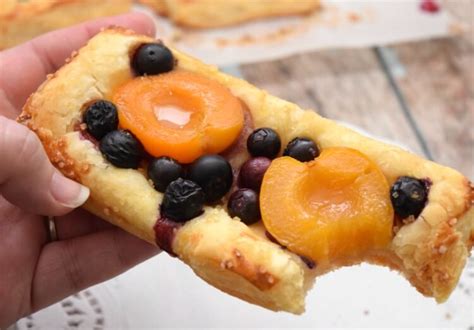 Apricot Blueberry Puff Pastry Tart | The TipToe Fairy