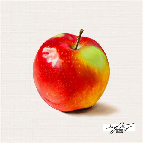 Artstation Still Life Apple Painting