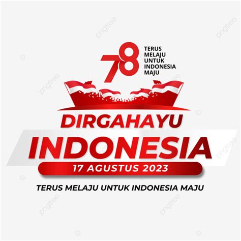 Greeting Card Of 78th Indonesian Independence Day With Logo Hut Ri 2023 Independence 78 Logo