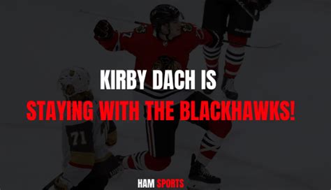 Kirby Dach is Staying With the Blackhawks! – Ham Sports