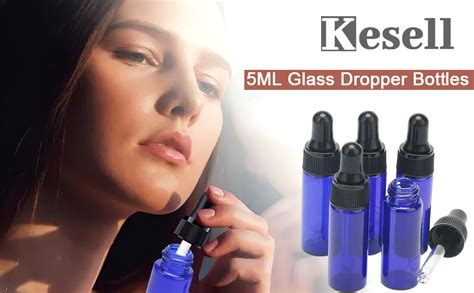 Amazon Kesell Ml Oz Blue Dropper Bottles With Tapered Glass