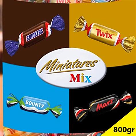 Miniatures MIX Mars Bounty Snickers Twix 800 Grammes