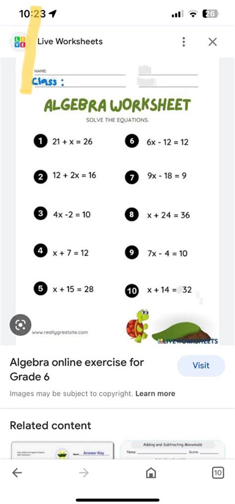 Solve Equations With Two Unknowns Algebra For Year 6 Age 10 11