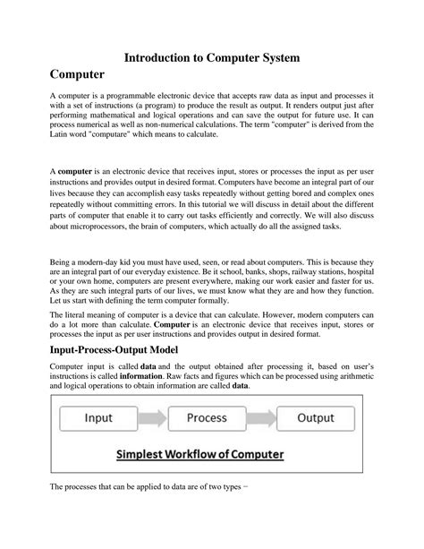 Solution Chapter Basics Of Computers Studypool