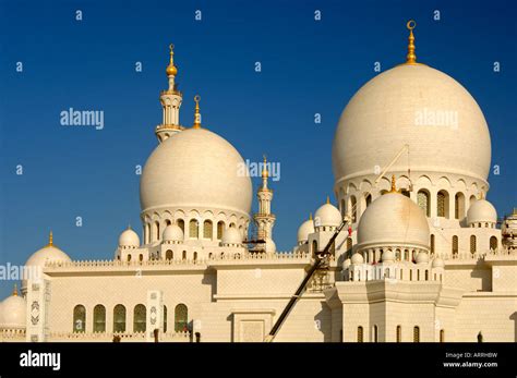 Main Domes Sheikh Zayed Bin Sultan Al Nahyan Mosque Great Mosque Abu