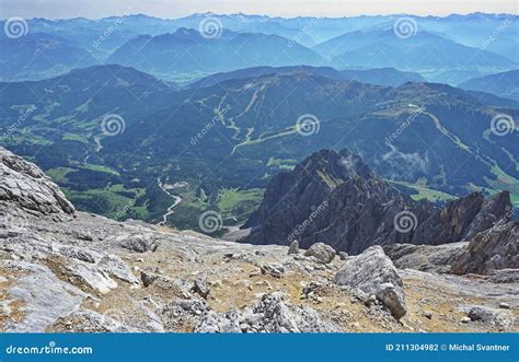 Berchtesgaden Alps In Austria Summer Mountains Stock Photo Image Of