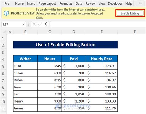 How To Remove Protected View In Excel 3 Quick Methods Exceldemy