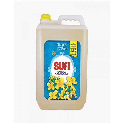 Sufi Canola Cooking Oil Ltr Jerry Can Price In Pakistan View Latest