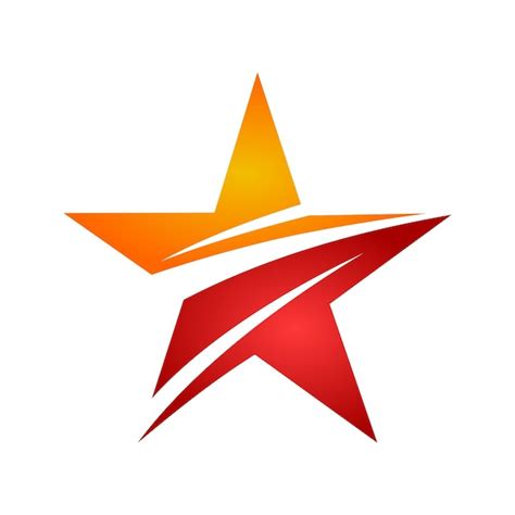 Logotipo De Vetor Abstrato De Estrela Vetor Premium