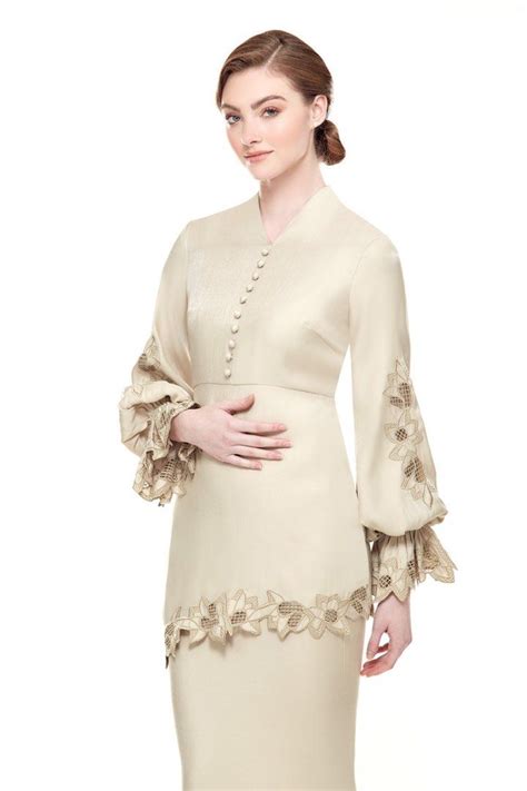 Jannah Noe Diana Kurung Nude Sand Women S Fashion Muslimah Fashion