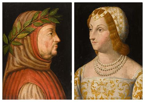 pair  portraits petrarch    laura de noves