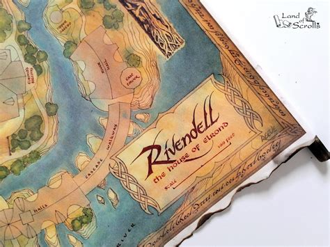 Map Of Rivendell Lord Of The Rings Map Middle Earth Etsy Singapore