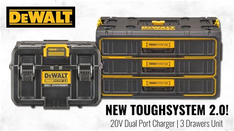 Dewalt Toughsystem Dual Port Charger Drawers Unit Youtube