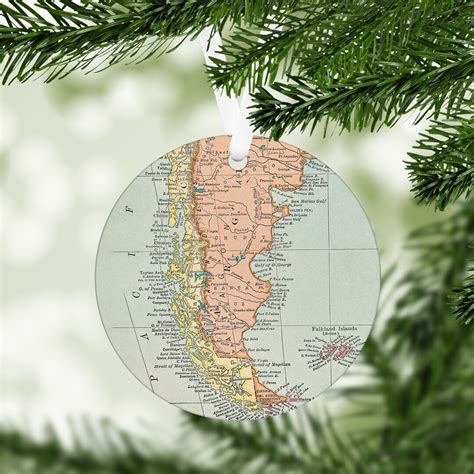 Patagonia Map Ornament Patagonia Christmas Ornament Patagonia Trip ...